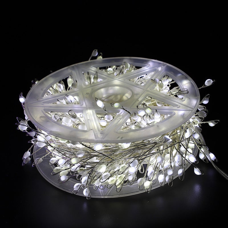 🎄Ранна коледна промоция - 50% отстъпка🎁 Медна светлинна гирлянда с ефект на фойерверки ✅