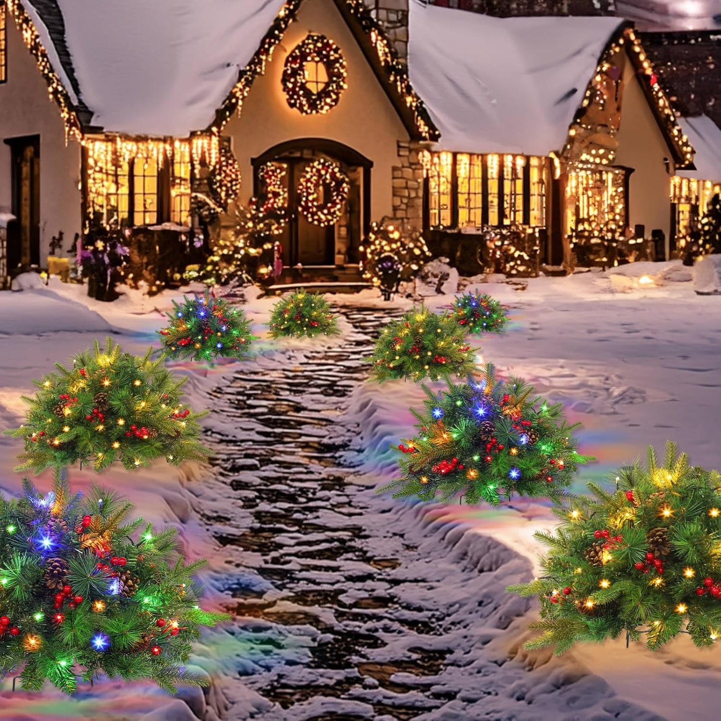 🔥Продадени над 10 000 броя! 🏆 Хитова изкуствена мини коледна елха за 2025 година🎄