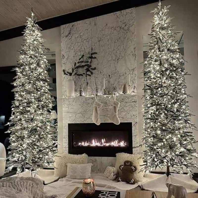 🎄Ранна коледна промоция - 50% отстъпка🎁 Медна светлинна гирлянда с ефект на фойерверки ✅