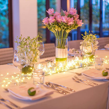 🎄Ранна коледна промоция - 50% отстъпка🎁 Медна светлинна гирлянда с ефект на фойерверки ✅