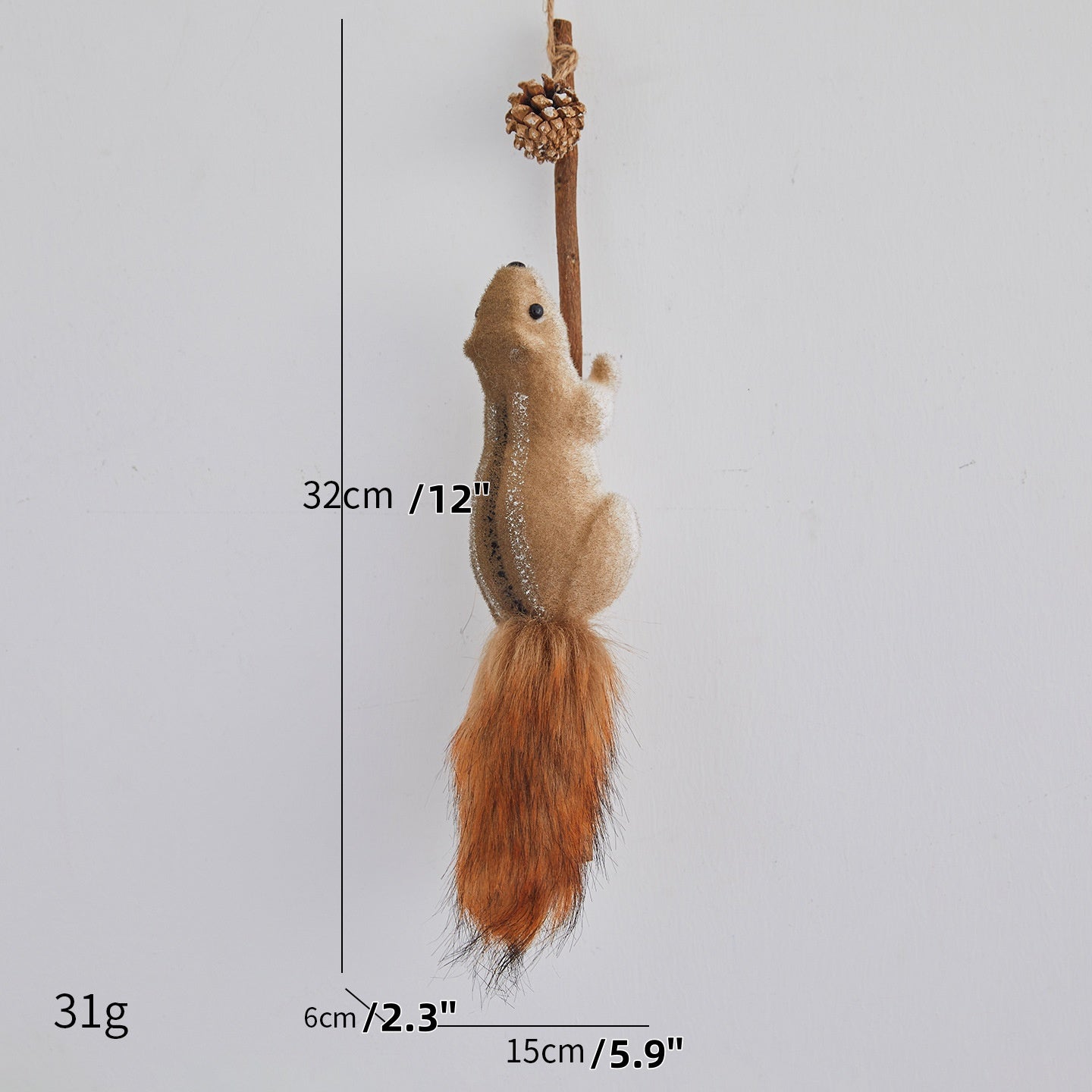 🐿️Коледна декорация: Реалистична украса с катерици – Перфектна за коледни елхи, търговски центрове, кафенета и креативни сцени!🎄