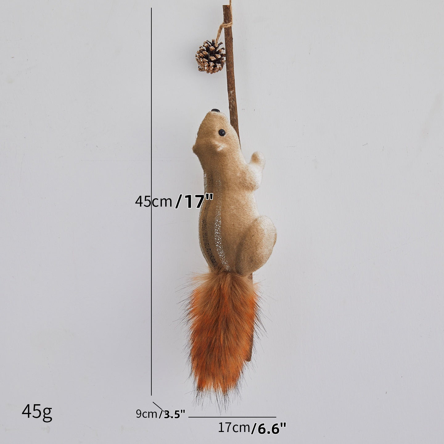 🐿️Коледна декорация: Реалистична украса с катерици – Перфектна за коледни елхи, търговски центрове, кафенета и креативни сцени!🎄