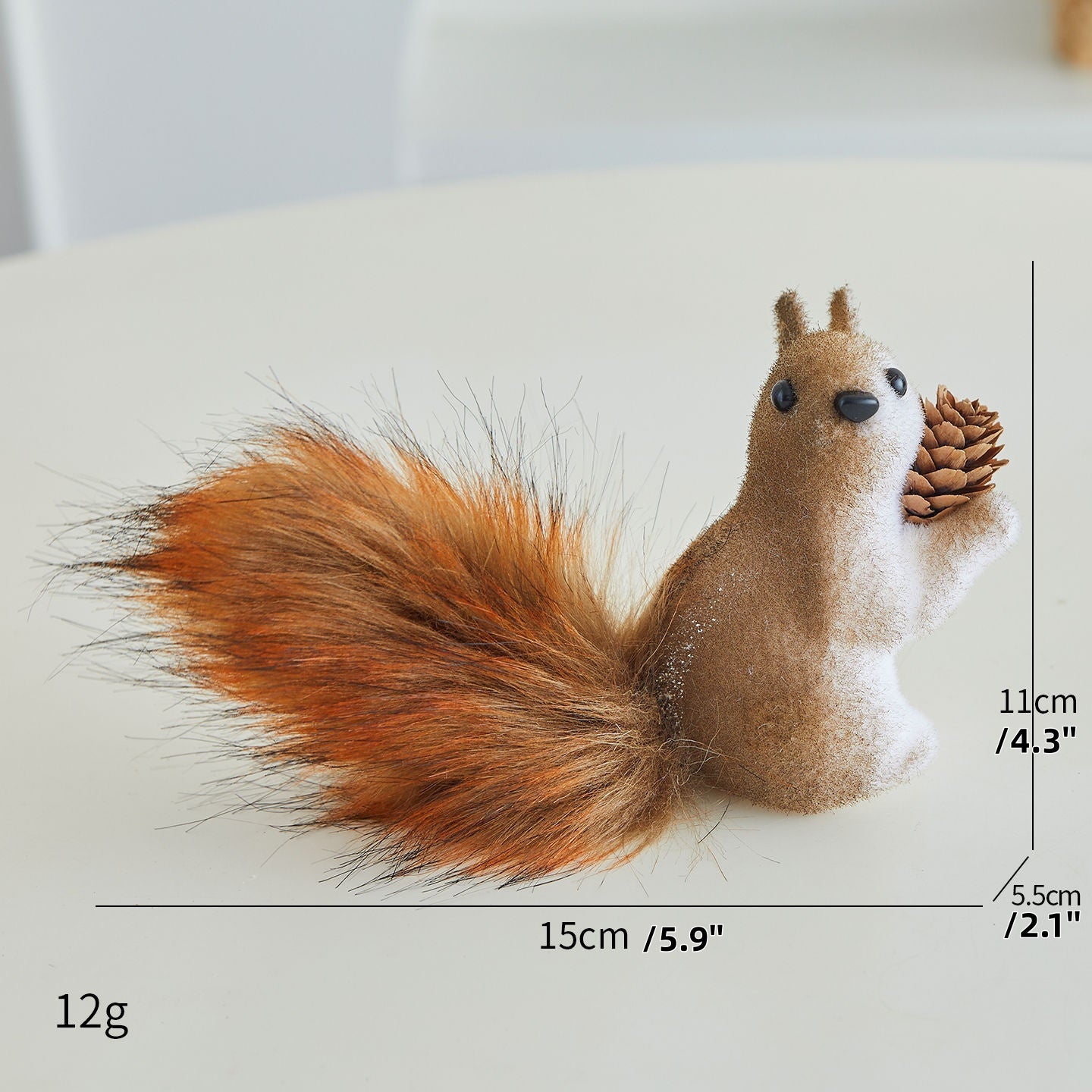 🐿️Коледна декорация: Реалистична украса с катерици – Перфектна за коледни елхи, търговски центрове, кафенета и креативни сцени!🎄