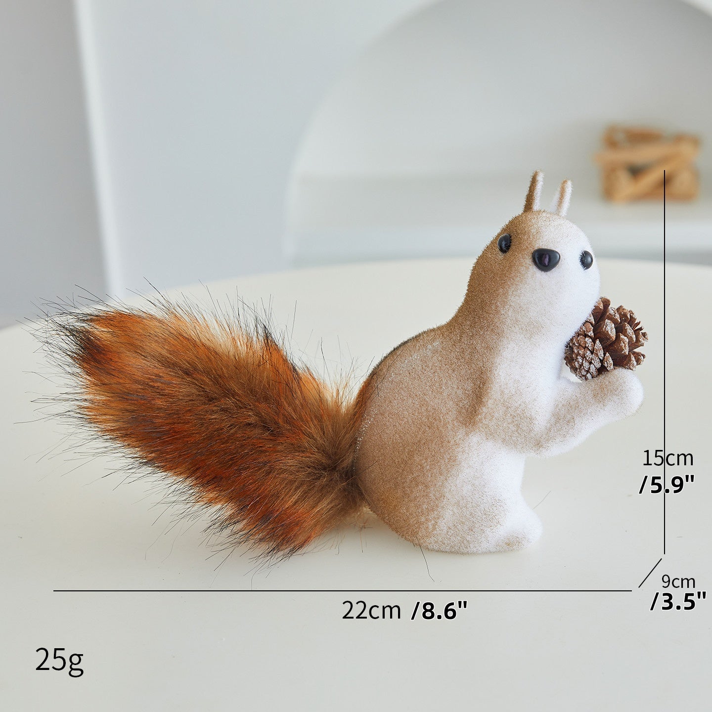 🐿️Коледна декорация: Реалистична украса с катерици – Перфектна за коледни елхи, търговски центрове, кафенета и креативни сцени!🎄