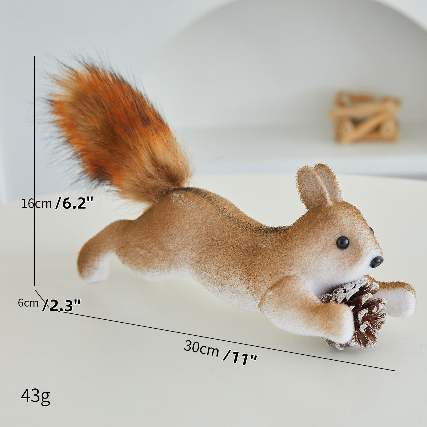 🐿️Коледна декорация: Реалистична украса с катерици – Перфектна за коледни елхи, търговски центрове, кафенета и креативни сцени!🎄